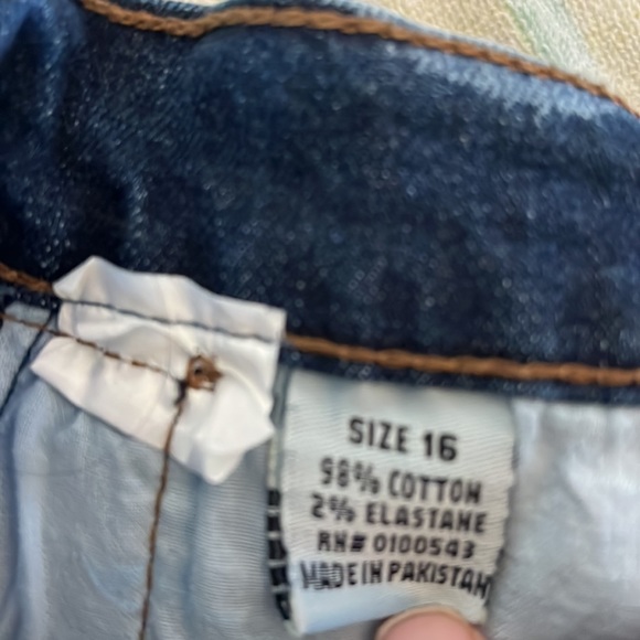 EVOLUTION IN DESIGN Acid Washed MOTO Boy Youth JEANS size 16 - Picture 9 of 13